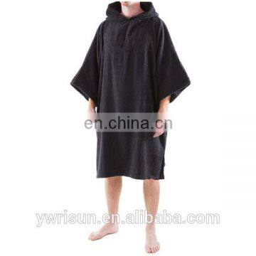 High Quality 100% Cotton Custom Surf Changing Robe Beach Towelling Poncho