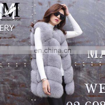 New Fashion Genuine Fox Fur Vest Women Formal Waistcoat For Women Waistcoat Designs For Girls