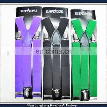 Yiwu fashion promotion braces suspenders high quality leather women suspenders