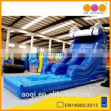 AOQI products cheap inflatable water slide commercial outdoor inflatable slide with free EN14960 certificate