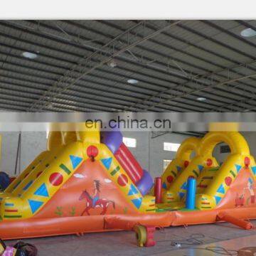 high quality giant Inflatable indian obstacle course for sale