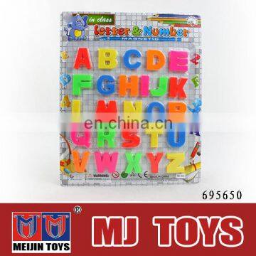 Plastic magnetism letters and number baby learning toy