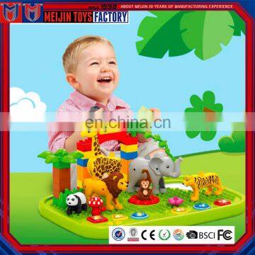 New products kids plastic puzzle learning table building blocks