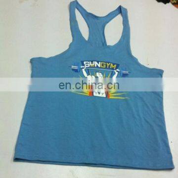 100% Cotton Gym singlets / Gym stringer vest