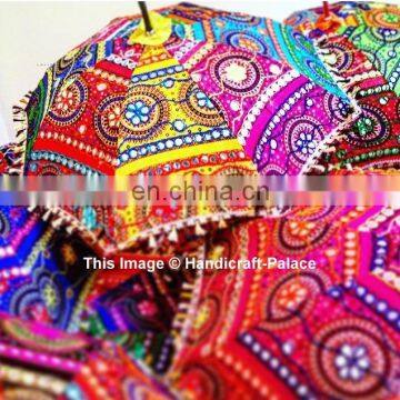 Indian Handmade Traditional Umbrellas Wholesale Lot 30 Pcs Indian Parasol Rajasthani Decor photo-2