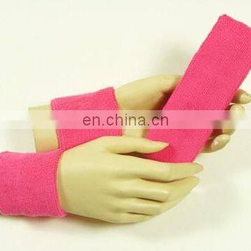 Custom logo printing small order cotton wrist band