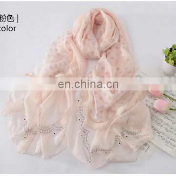 Wholesale Fashion Nice Women 100% Polyester Scarf,W3022