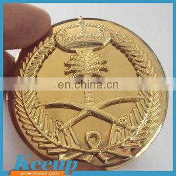 Top quality Custom Souvenir Embossed Logo Metal Badges for sale or promotion