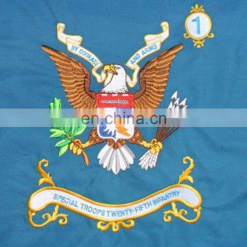 Home Decoration Fashion Custom Eagle Polyester Embroidery Flag photo-6