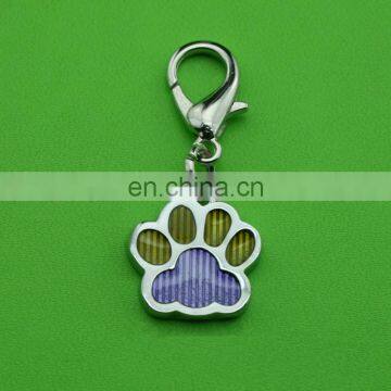Whosale zinc alloy casting pet hand shpae pet id tag