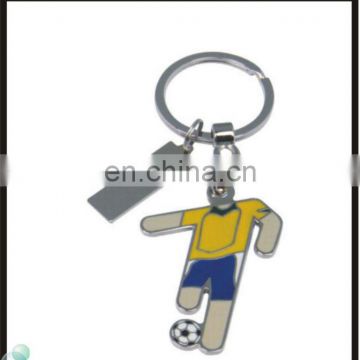 Custom logo sport design metal football key chain