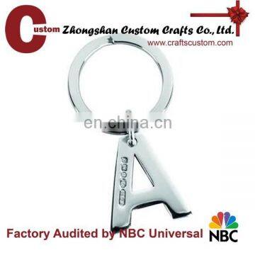 Antique Silver Plate Religious Metal Key Chain photo-3