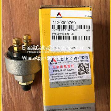 Hot Sale SDLG LG956L LG958L Wheel Loader Spare Parts 4120000760 LY-3720002 PRESSURE SWITCH