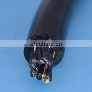 Flexible Stranded Copper 8 cores black PUR manipulator Cable