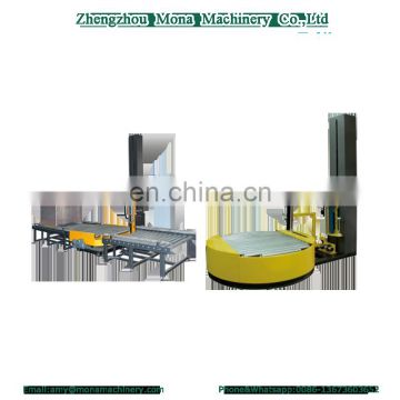 Rotary Turntable Stretch film pallet wrapping machine / vertical control system remote control function CE