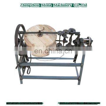 Widely exported rice stalk rope making machine / straw rope knitting machine / straw rope processing machine with best service