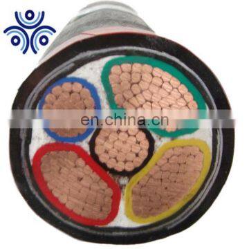 Silicon rubber insulated silicon rubber sheathed steel wair armord power cable 5 core