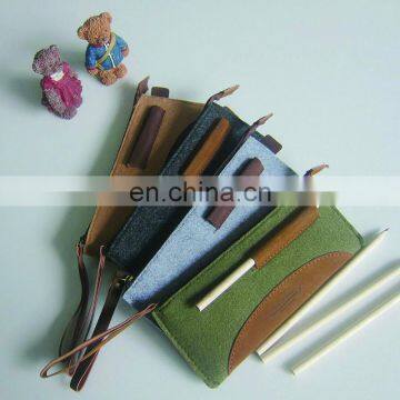 Custom Felt Leather Pen Pouch Holder photo-5