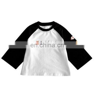 Fall Kids Long Sleeve Baby Girls Printed T Shirt Quality Chinese Products 100% Cotton Girls Clothing photo-3