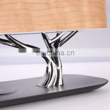 MESUN Hot Sale Decorative Tree LED Table Lamp with Wireless Charging Base and Touch Control