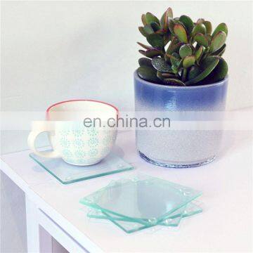 China Wholesaler Glass Coaster Set Mirror Coaster Mirror Candle Plate Price