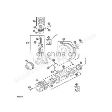 Crankshaft Main Bearing 8973720781 8973720782 8973720783 Main Bearing For ZX330 ZX330-3 ZX330-3F ZX330-3G ZX330-5G