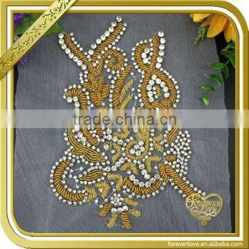 embroidery hot sale large beaded applique ornament FHA-026