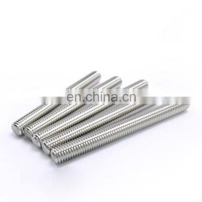 IFI standard inox double end threaded stud bolt full threaded 304 stainless steel m8 threaded rod