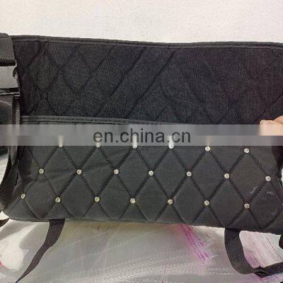 Diamond Car Net Pocket Handbag Holder Multifunctional Car Organizer Compatible With Front Opening Armrest Box photo-5