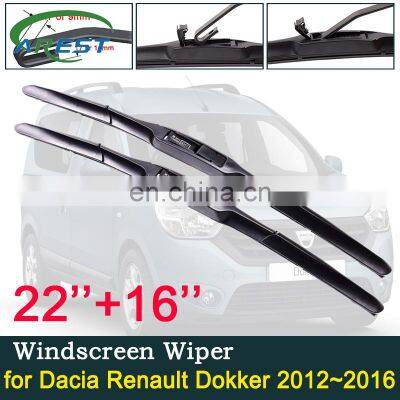 for Dacia Renault Dokker 2012~2016 Front Windscreen Windshield Wipers Blades Auto Car Wiper Blade Accessories 2013 2014 2015