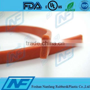 silicone closed cell flexible foam seal strip