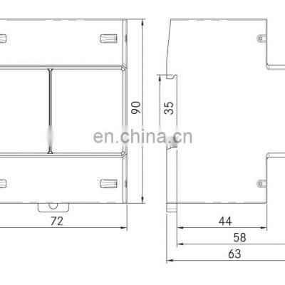 Din Rail 3 Phase RS485 LCD Digital Display Smart Electricity Energy Meter photo-2