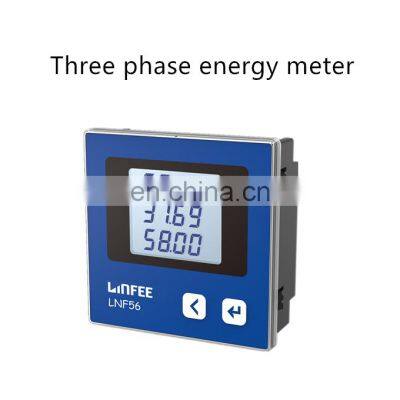 LNF26 LCD Display RS485 Communication 3 Phase Panel Smart Energy Meter photo-5