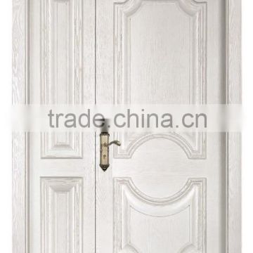 White paint solid wood door for luxurious house