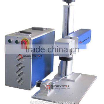 red light positioning galvo meter Fol-10/ 30 portable fiber laser marking machine with CE certificate