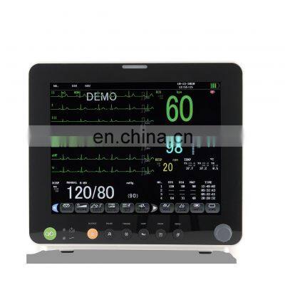 High Quality multi-parameter Neonates Children Adults 12 inch Cardiac  Monitor for hospital