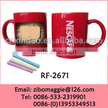 Professional Wholesale Nescafe Ceramic Coffee Mug for Chalk Mug Panting