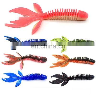 Bug Craw Jig Fishing Lures 12 colors 8cm/12cm Bug-Craw-tailed softworm for trolling fishing spinning casting fishing