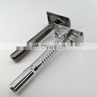 Classical Mens Shaving Metal Stainless Steel Single Blade Safety Razor photo-5