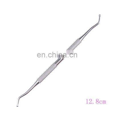 Wholesale 410 Stainless Steel Double Head Paronychia Special Nail Remover Prevention of Ingrown Nails Nail Picker Clearing Tool photo-4