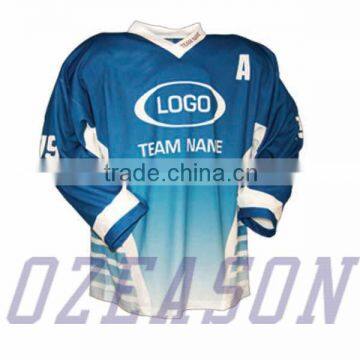 Warm Ice Hockey Jersey Shirt Custom Made Design Logos Numbers Names photo-5
