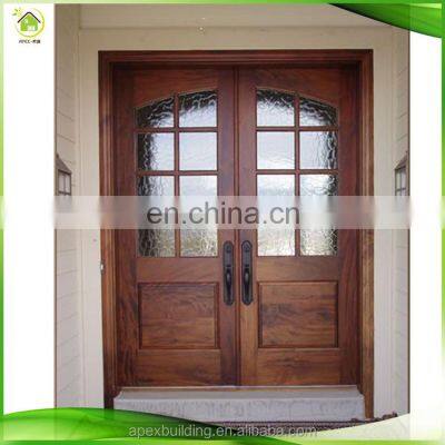 Lowes glass modern mahogany solid wood double front prehung doors designs