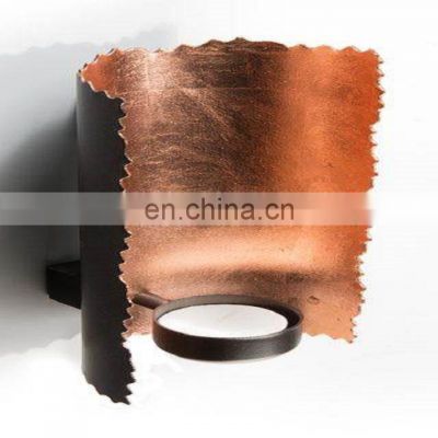 iron metal black & copper wall tea light holder