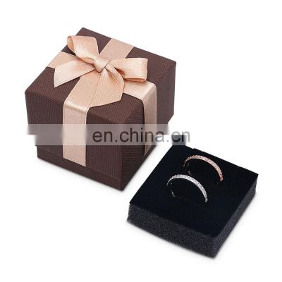 Wholesale Customized Bow Jewelry Gift Box Inner Core Sponge Suitable For Earrings Pendant Ring  Box