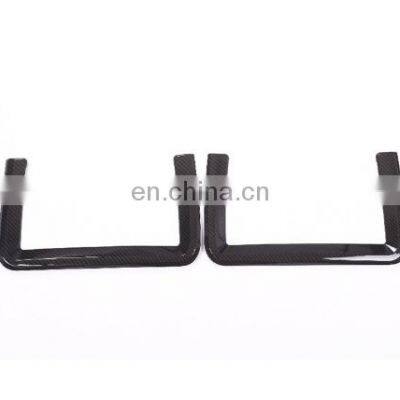 Carbon Fiber Style For Landrover Range Rover Sport Evoque ABS Plastic Rear Row Net Frame Trim