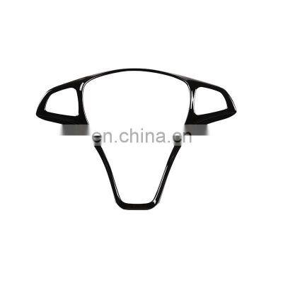 Glossy Black ABS Car Steering Wheel Decoration Frame Trim For Mercedes benz C E GLC CLA GLA Class W205 W213 X253 C117 X156