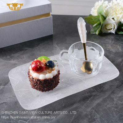 SAINT VIEW 2022 Serving Coffee Shop Trays Rectangle Household Restaurant Dessert Plate Elegant Wholesale photo-3