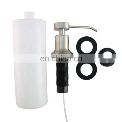 Factory Direct Kitchen Liquid Sink Soap Dispenser Stainless Steel With 500Ml Hand Sanitizer Bottles Plastic At Wholesale Price