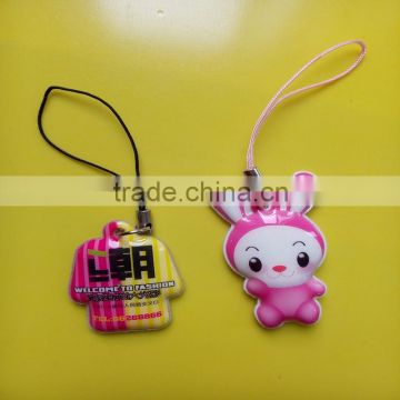 fashion doll cartoon phone pendant/ phone's screen wipe the pendant