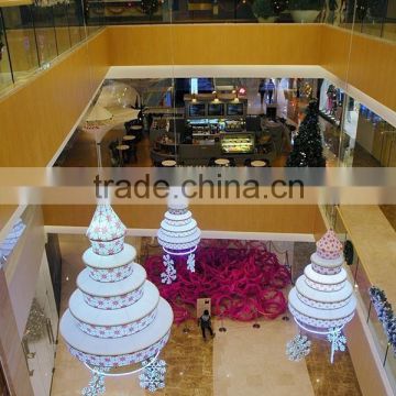 Shopping centre atrium commercial display for christmas